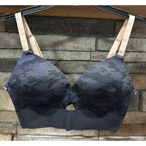 SPANX Workout to Waves Mesh Panel Sports Bra Size S (S=34A/32B) Camo Print *A6